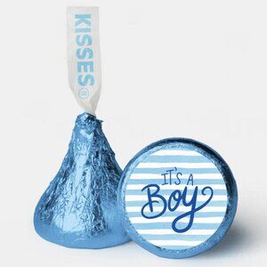 It’s a Boy Kisses Candy Stickers |100ct|Baby Shower| Gender Reveal|Glossy| 0.75